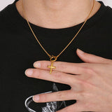 Cross Pendant Stainless Steel Necklace - Flyclothing LLC