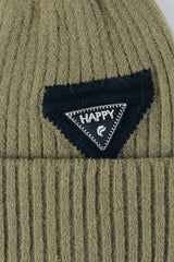 HAPPY Contrast Beanie - Flyclothing LLC