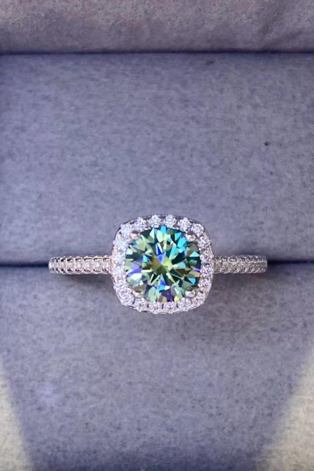 3 Carat Moissanite 18K Platinum-Plated Cluster Ring - Flyclothing LLC