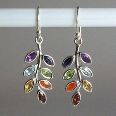 Leaf Shape Alloy Earrings - Flyclothing LLC