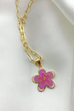 Flower Pendant Stainless Steel Necklace - Flyclothing LLC