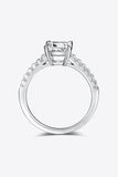 1.21 Carat Moissanite 925 Sterling Silver Side Stone Ring - Flyclothing LLC