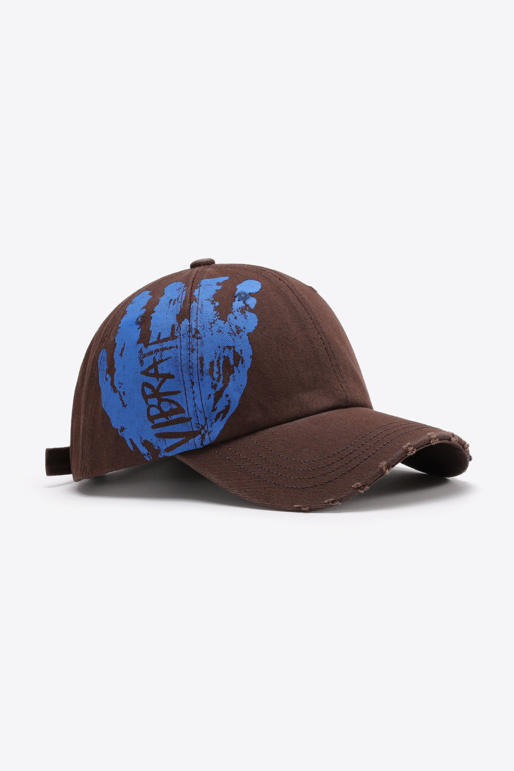 VIBRA Graphic Distressed Adjustable Baseball Cap - Flyclothing LLC