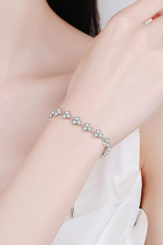 4.2 Carat Adjustable Moissanite Bracelet - Flyclothing LLC