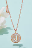 Moissanite A to J Pendant Necklace - Flyclothing LLC