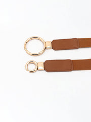 Double Ring Buckle Elastic PU Belt - Flyclothing LLC