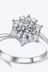 1 Carat Moissanite Zircon Ring - Flyclothing LLC