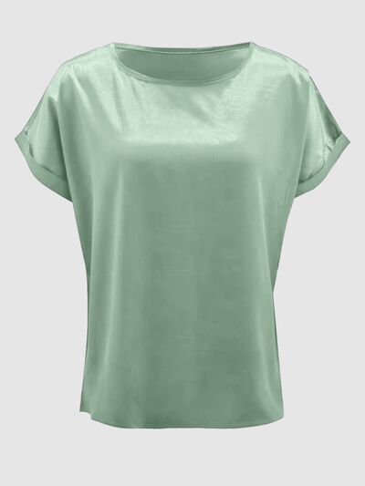 Round Neck Short Sleeve T-Shirt - Flyclothing LLC