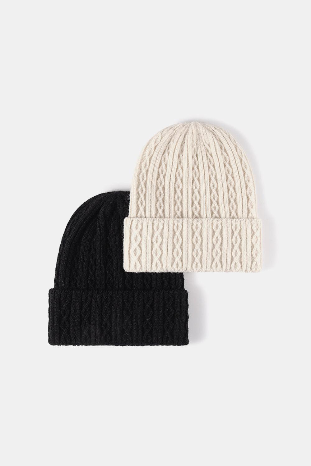 Mixed Knit Cuff Beanie - Flyclothing LLC