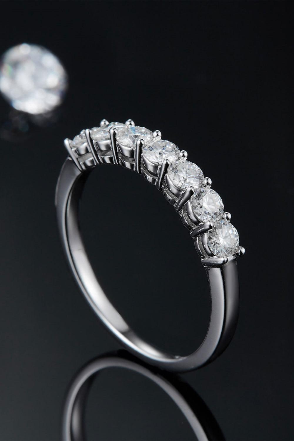 Can't Stop Your Shine Moissanite Platinum-Plated Ring - Flyclothing LLC