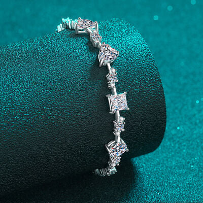 6.2 Carat Moissanite 925 Sterling Silver Bracelet - Flyclothing LLC