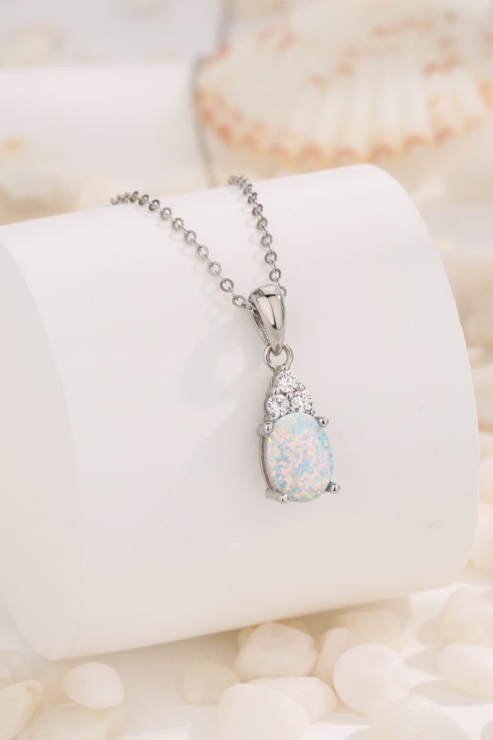 Find Your Center Opal Pendant Necklace - Flyclothing LLC