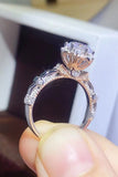 1 Carat Moissanite 925 Sterling Silver Ring - Flyclothing LLC