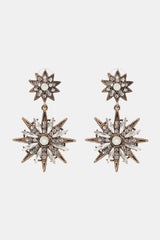 Zinc Alloy Star Shape Dangle Earrings - Flyclothing LLC