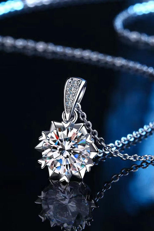 Looking At You 2 Carat Moissanite Pendant Necklace - Flyclothing LLC