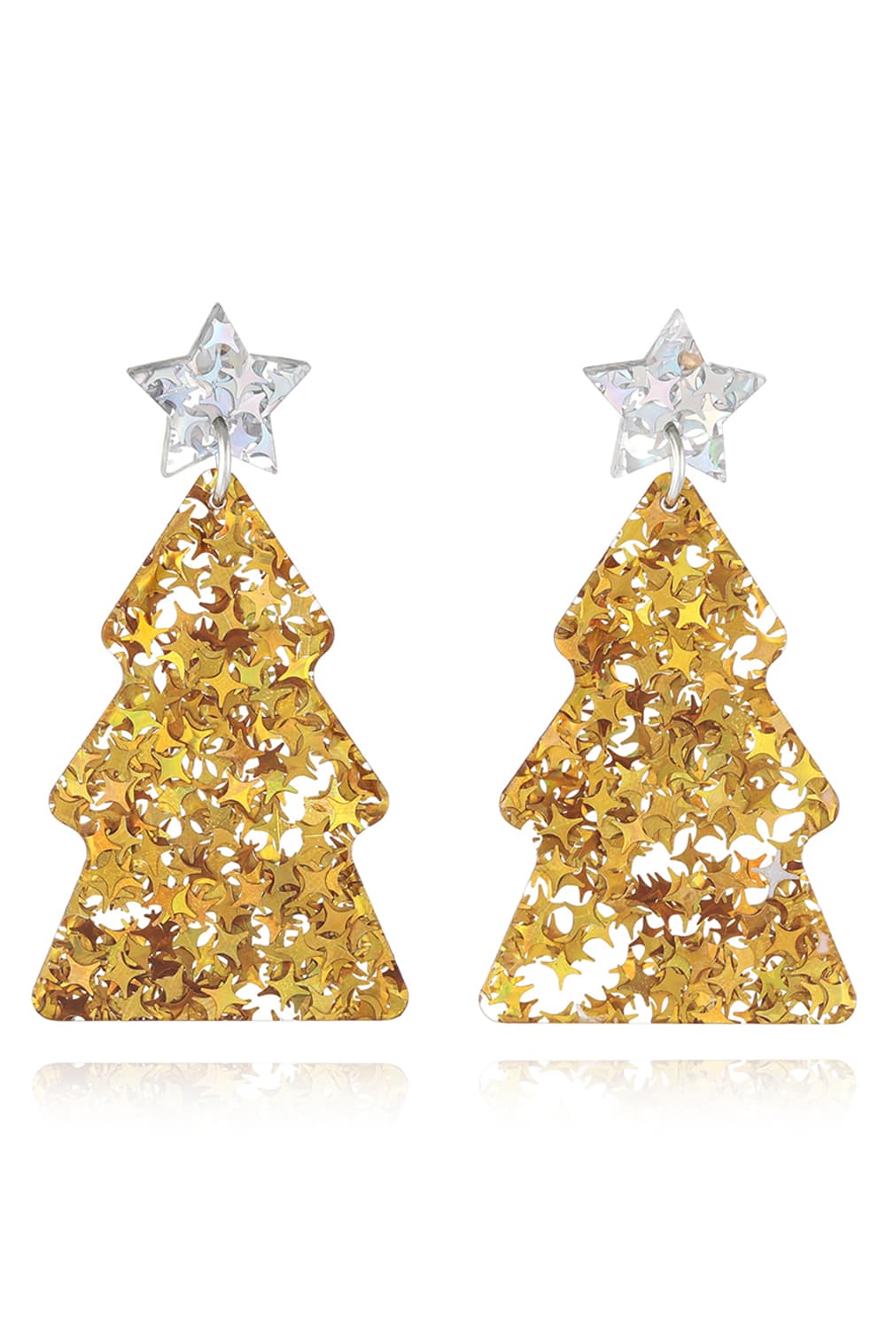 Christmas Tree Acrylic Earrings - Trendsi