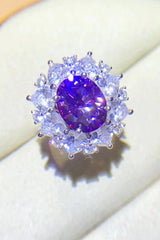 3 Carat Moissanite Platinum-Plated Ring - Flyclothing LLC