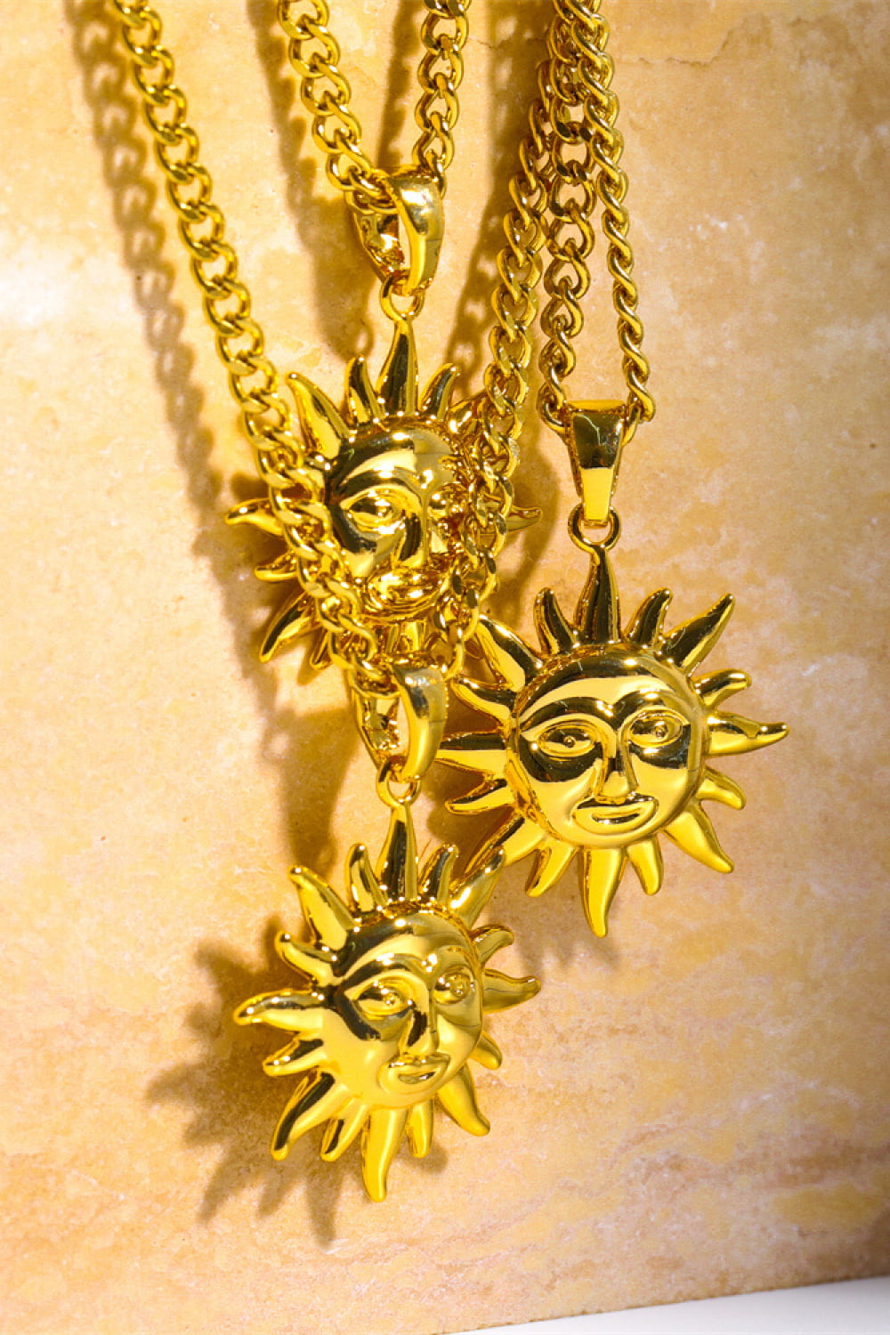 Sun Pendant Copper Necklace - Flyclothing LLC