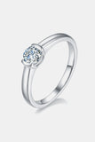 Moissanite 925 Sterling Silver Solitaire Ring - Flyclothing LLC