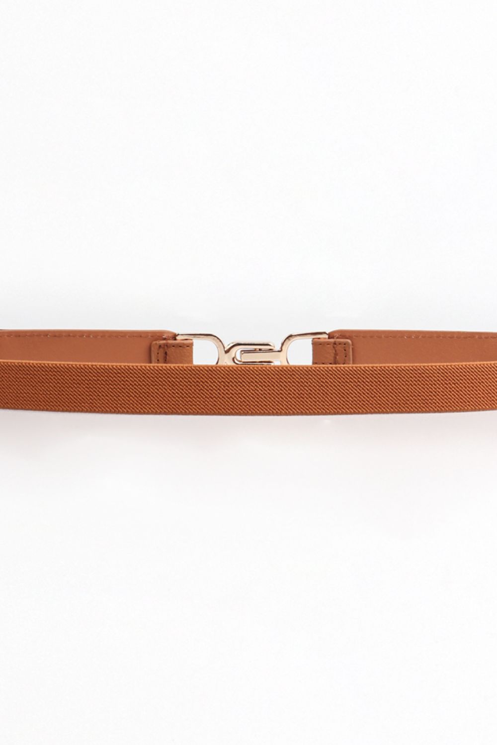 Alloy Buckle Elastic Belt - Trendsi