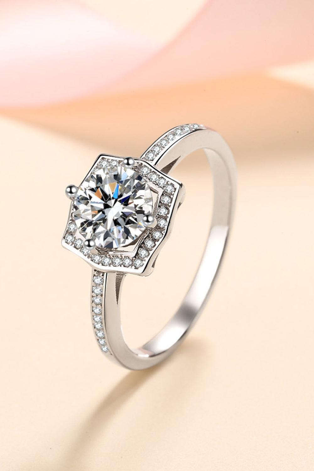 Embrace The Joy 1 Carat Moissanite Ring - Flyclothing LLC