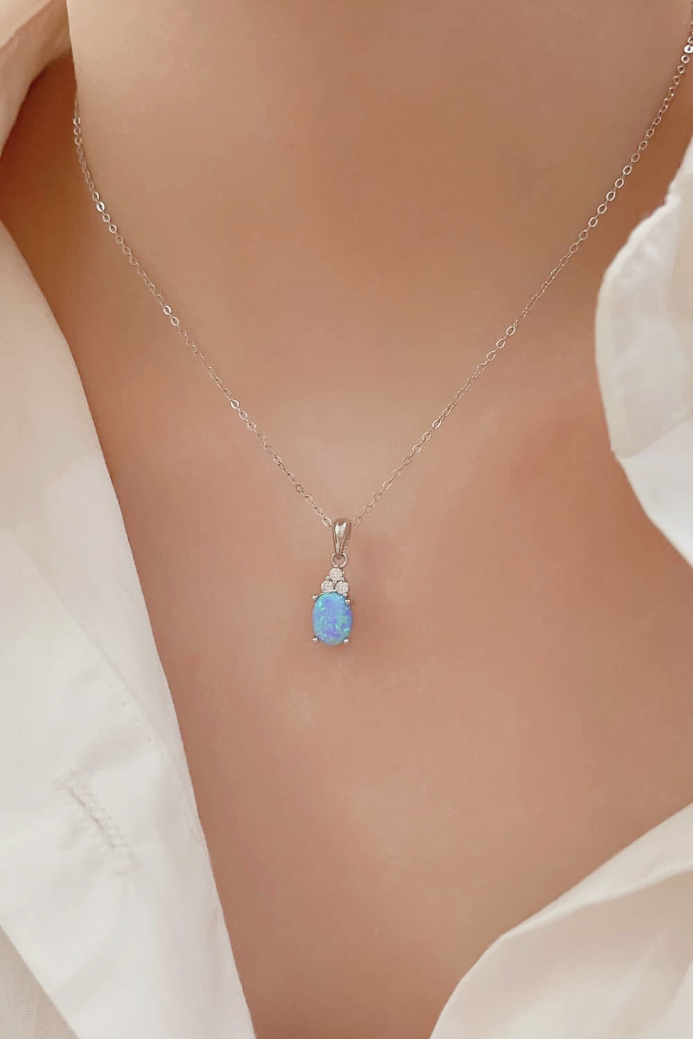 Find Your Center Opal Pendant Necklace - Flyclothing LLC