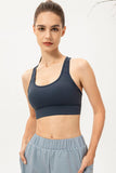 Scoop Neck Long Sports Bra - Flyclothing LLC