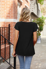 Round Neck Short Sleeve Tee - Flyclothing LLC