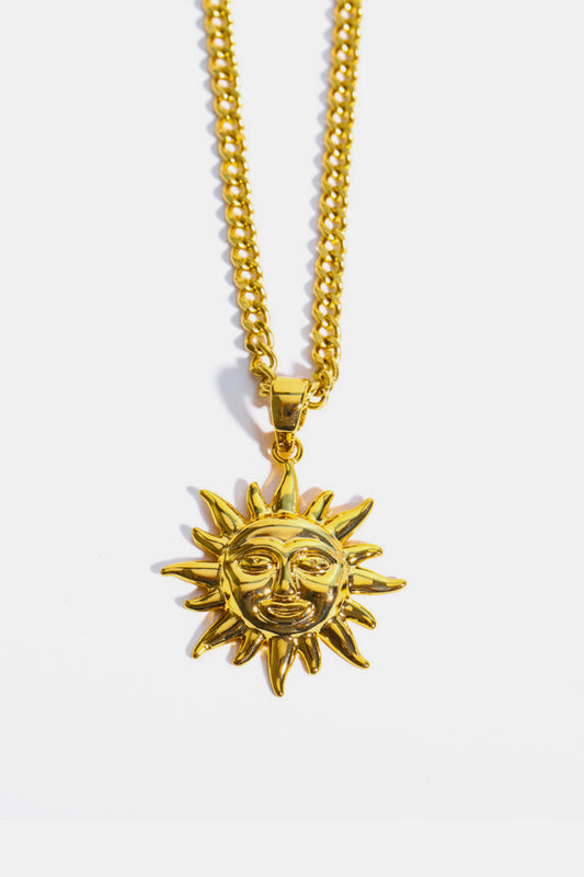 Sun Pendant Copper Necklace - Flyclothing LLC