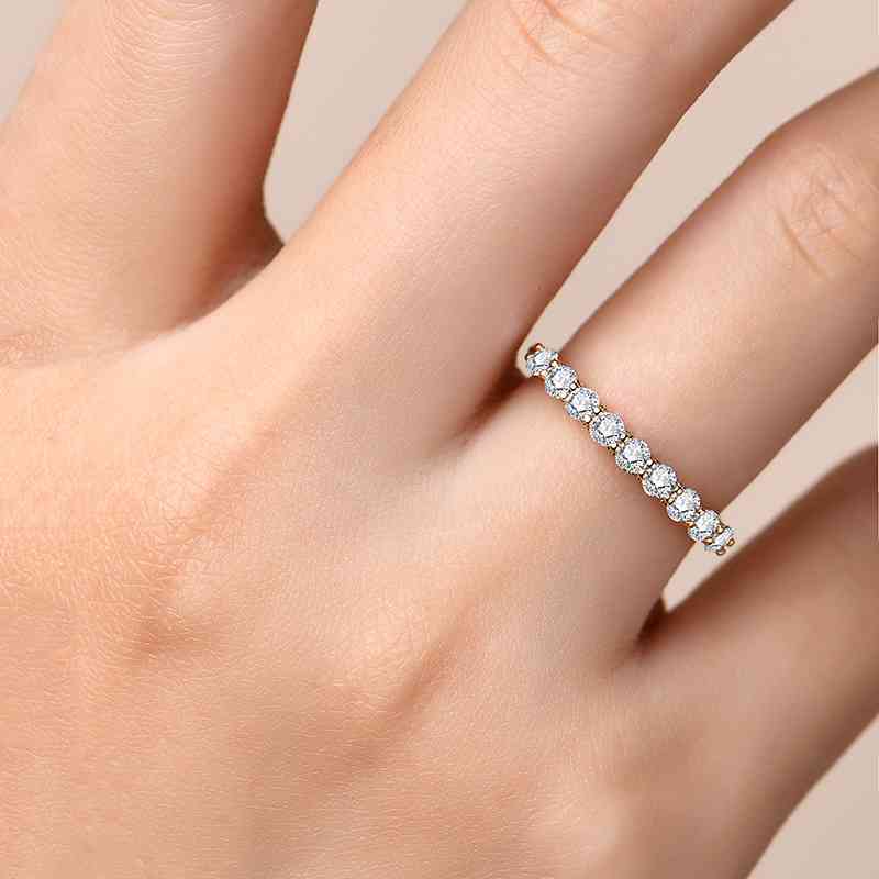 Moissanite 925 Sterling Silver Ring - Flyclothing LLC