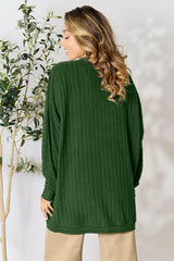 Basic Bae Full Size Ribbed Cocoon Cardigan - Flyclothing LLC