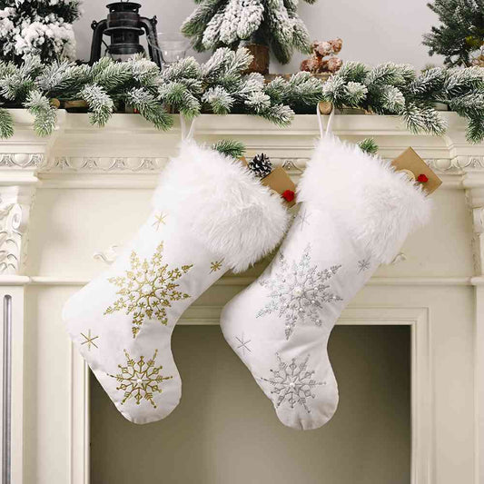 Snowflake Christmas Stocking - Flyclothing LLC