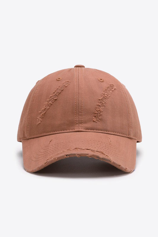 Distressed Adjustable Baseball Cap - Flyclothing LLC