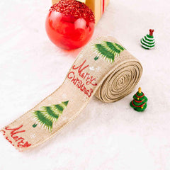 Christmas Polyester Ribbon - Trendsi