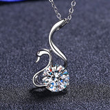 2 Carat Moissanite 925 Sterling Silver Necklace - Flyclothing LLC