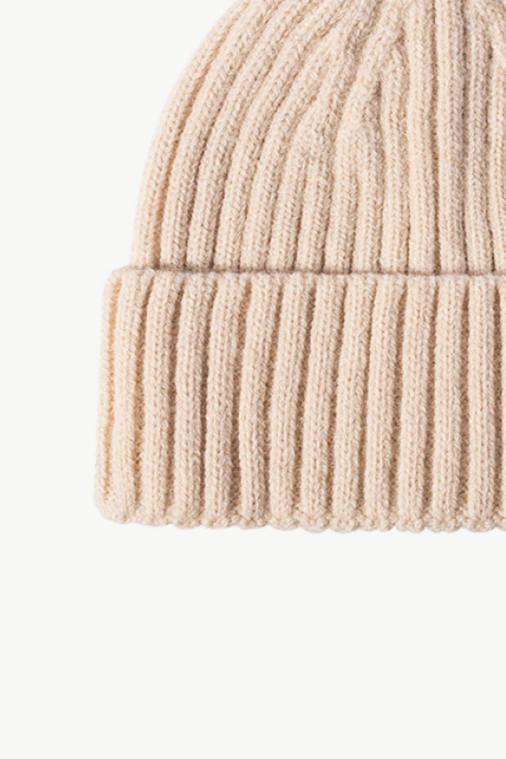 Rib-Knit Cuff Beanie - Flyclothing LLC