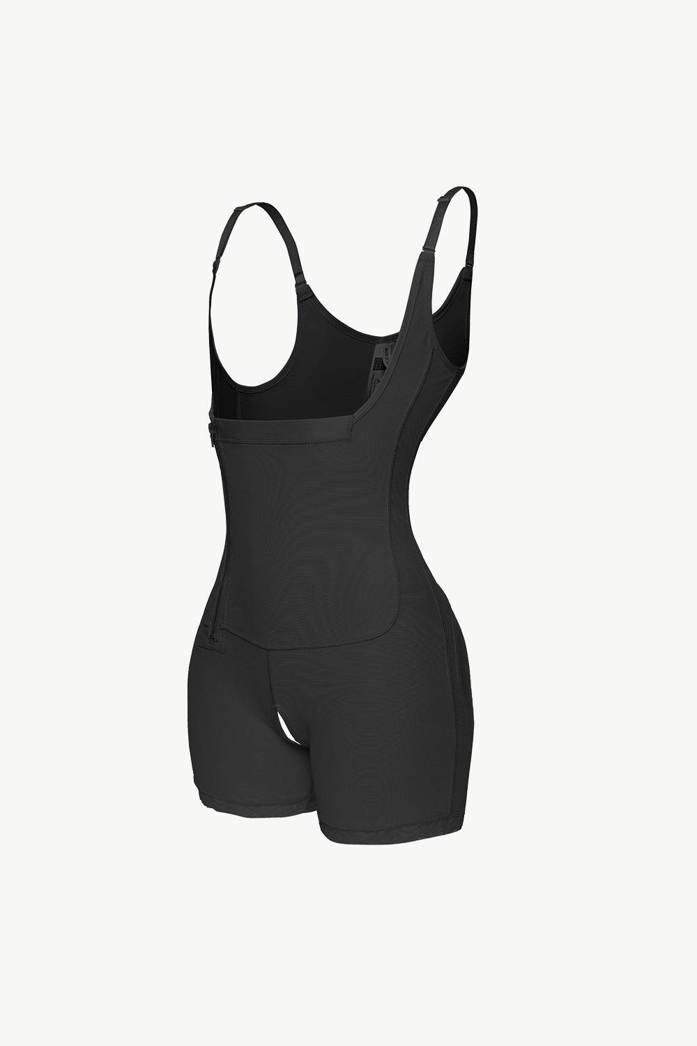 Full Size Side Zipper Under-Bust Shaping Bodysuit - Trendsi