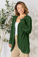 Basic Bae Full Size Ribbed Cocoon Cardigan - Flyclothing LLC