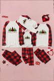 MERRY CHRISTMAS Graphic Top and Plaid Pants Set