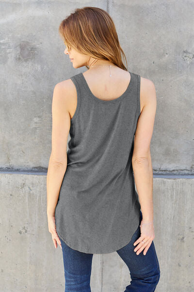 Basic Bae Full Size Round Neck Tank - Flyclothing LLC