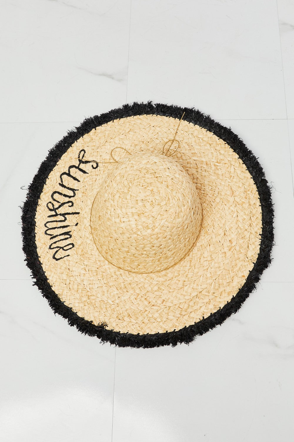 Fame Sunshine Straw Fringe Hat - Flyclothing LLC