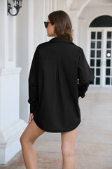 Dropped Shoulder Longline Shirt - Flyclothing LLC