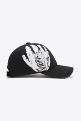 VIBRA Graphic Distressed Adjustable Baseball Cap - Flyclothing LLC