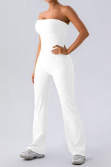 Sleeveless Straight Active Jumpsuit - Flyclothing LLC