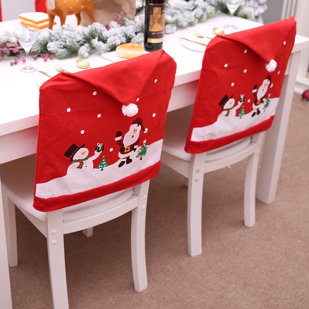 4-Pack Christmas Gnome Graphic Chair Cover - Flyclothing LLC