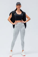 Wide Waistband Slim Fit Active Leggings - Flyclothing LLC