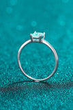 925 Sterling Silver Moissanite Solitaire Ring - Flyclothing LLC