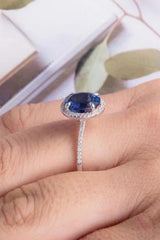 2 Carat Moissanite Pigeon Egg Ring - Trendsi