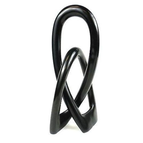 Soapstone Lovers Knot 10 inch Black - Flyclothing LLC