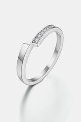 Moissanite 925 Sterling Silver Ring - Flyclothing LLC